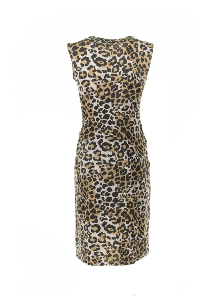 Weekend Max Mara Weekend Max Mara Leopard Printed Crewneck Dress 2