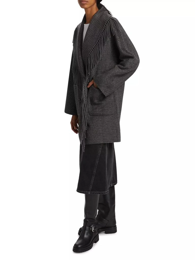 Rails Hugo Fringed Stretch Wool Coat 4