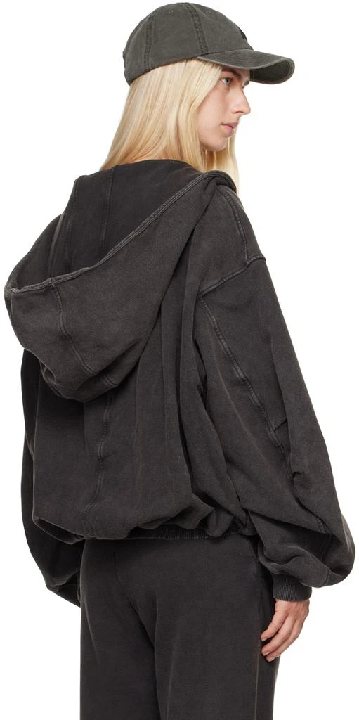 The Attico Black Faded Hoodie 3