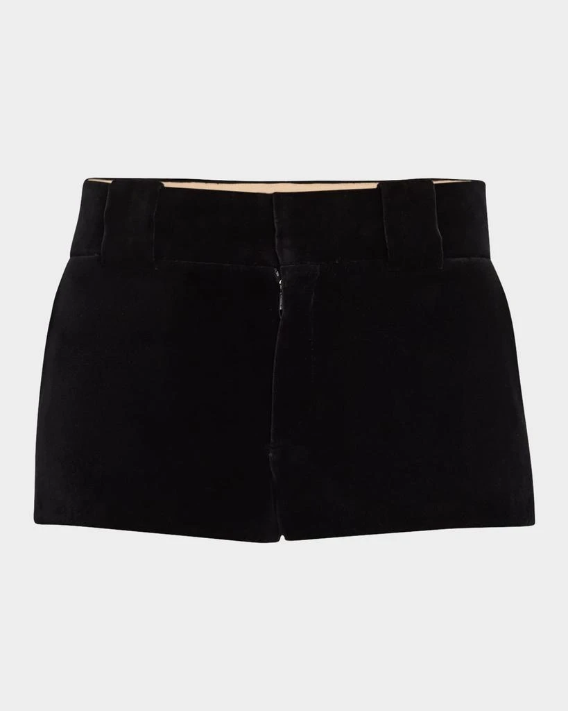 Chloé Velvet Micro Shorts 1