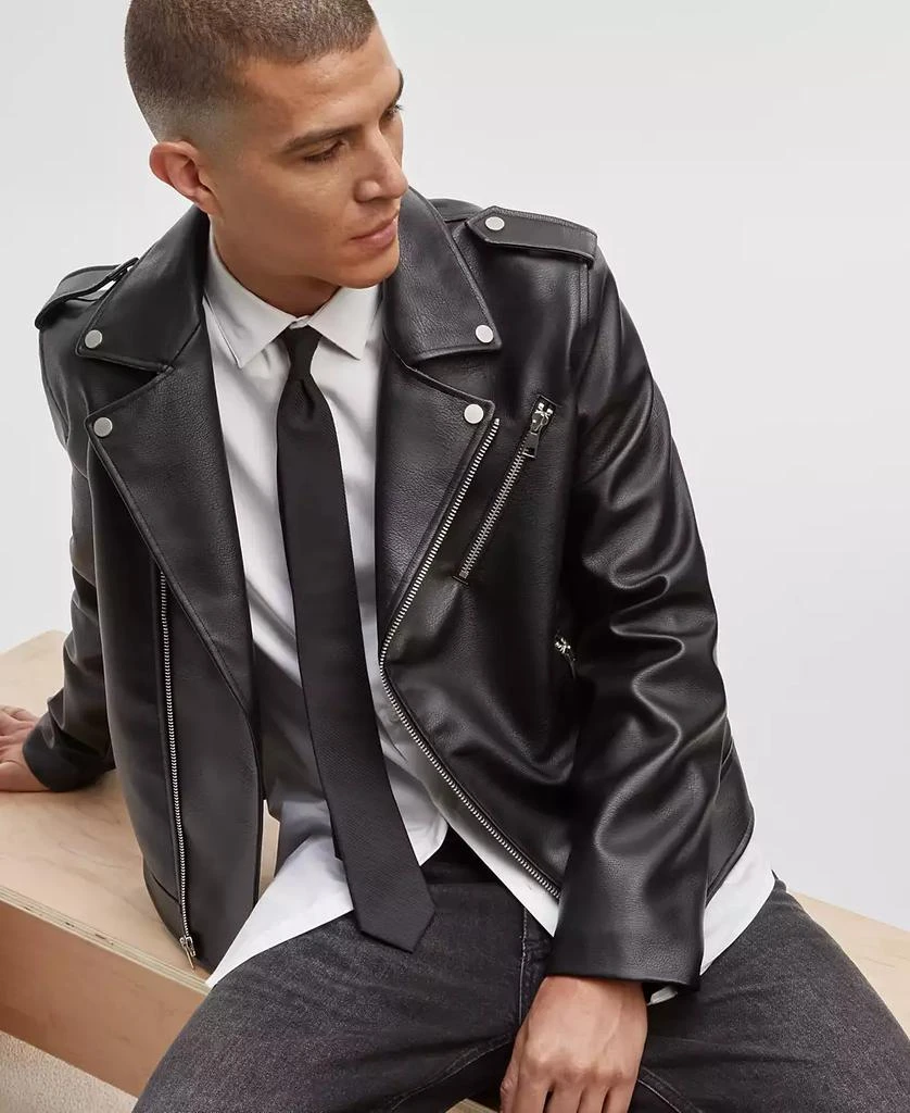 Mode of One Men's Biker Jacket, Created for Macy's 1