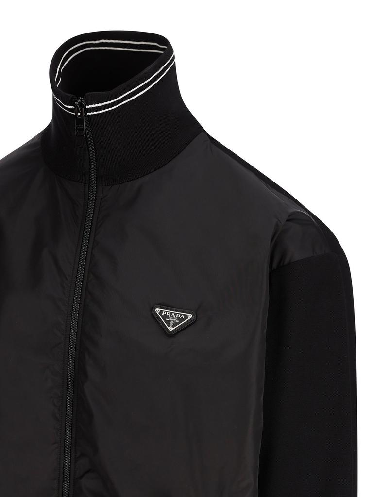 Prada Prada Triangle-Logo Zipped Coat - Jackets - Free Prada Prada Triangle-Logo Zipped Coat - Jackets - Free