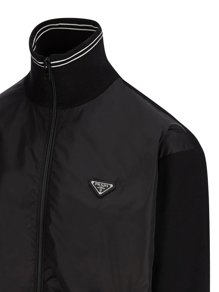 Prada Prada Triangle-Logo Zipped Coat 3