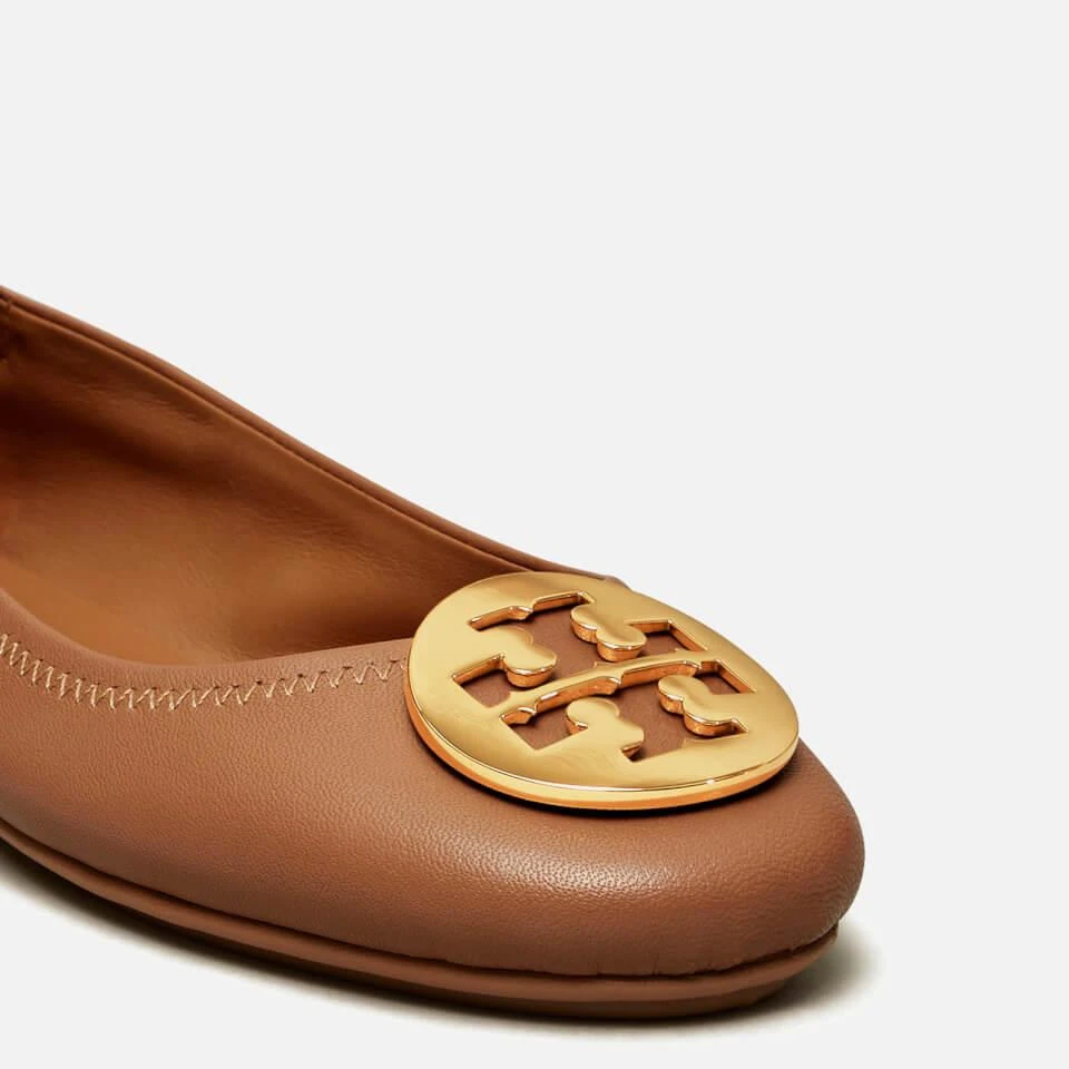Tory Burch TORY BURCH WOMEN'S MINNIE LEATHER BALLET FLATS 4