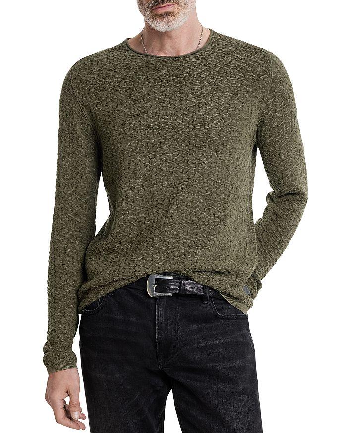 John Varvatos Riley Textured Crewneck Sweater