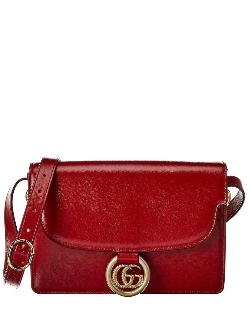 Gucci Torchon Double G Leather Shoulder Bag 1