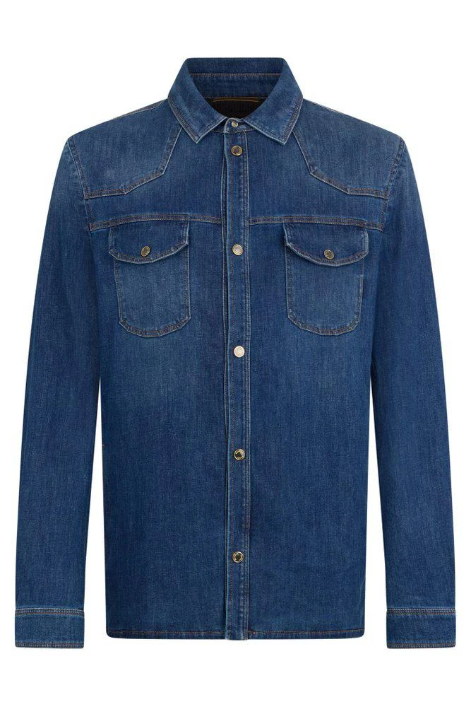 MOORER Moorer Western Denim Shirt