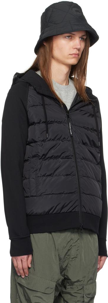Canada Goose Black Hybridge Huron Zip Down Jacket
