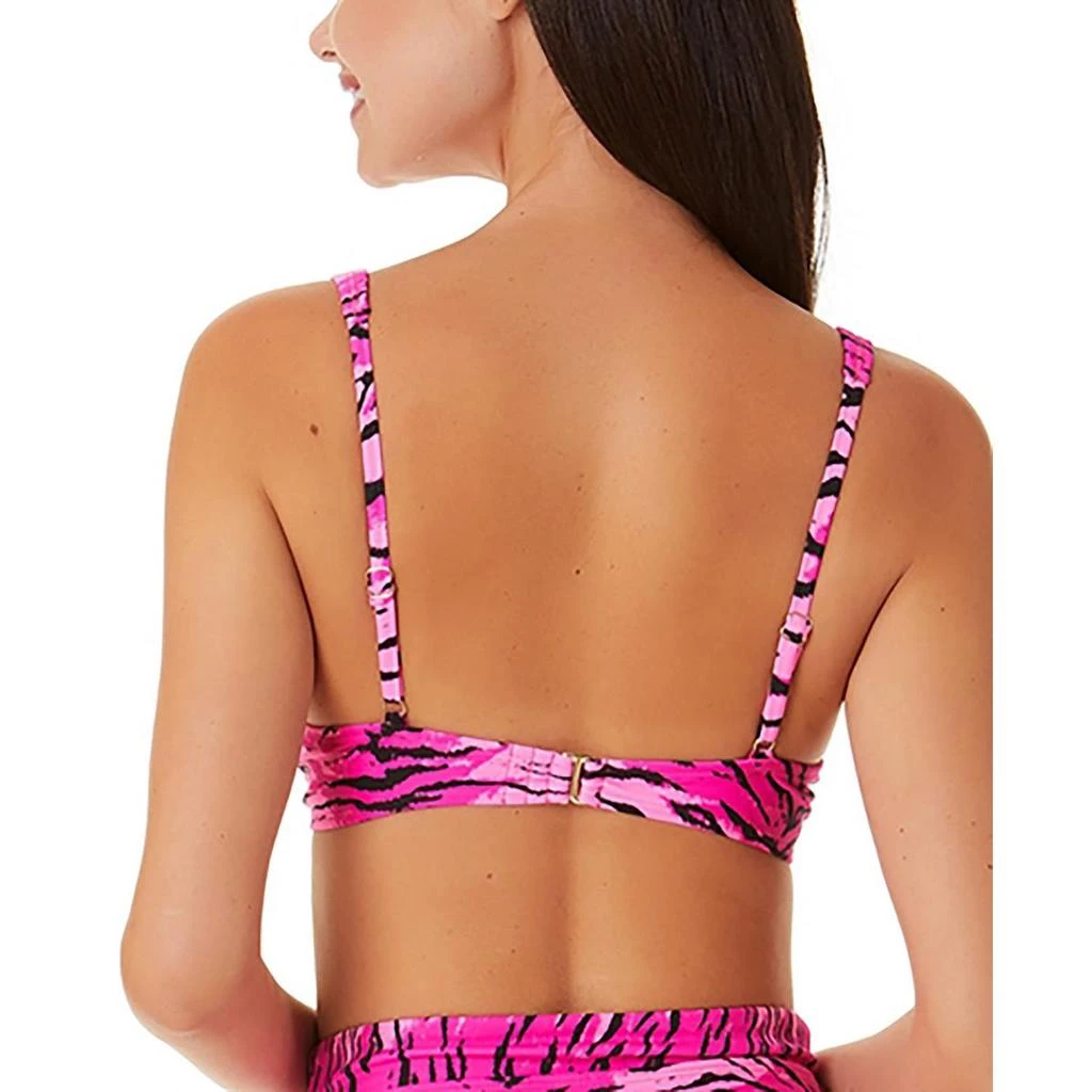 California Waves Womens Tiger Print Underwire Bikini Swim top 2