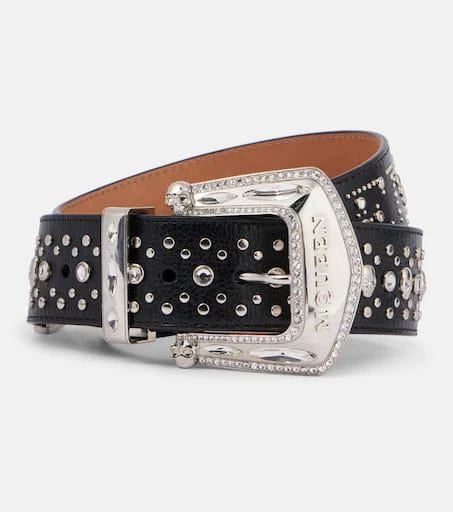 Alexander McQueen Jewelled Arrow leather belt 1