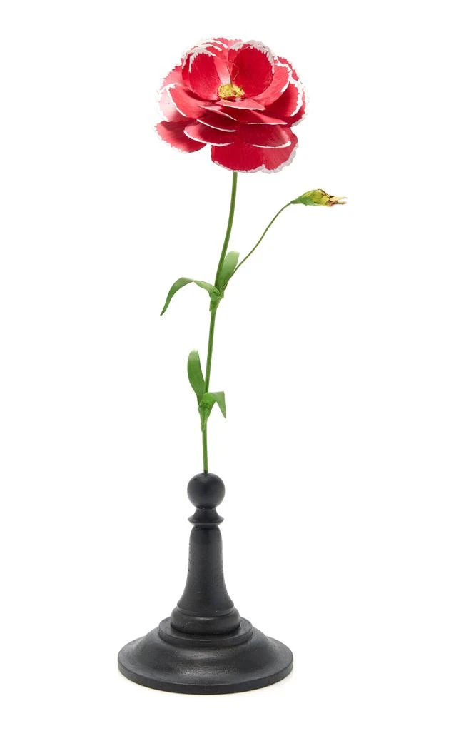 Erbavoglio Milano Erbavoglio Milano - Handcrafted Metal Carnation Sculpture - Red - Moda Operandi 1