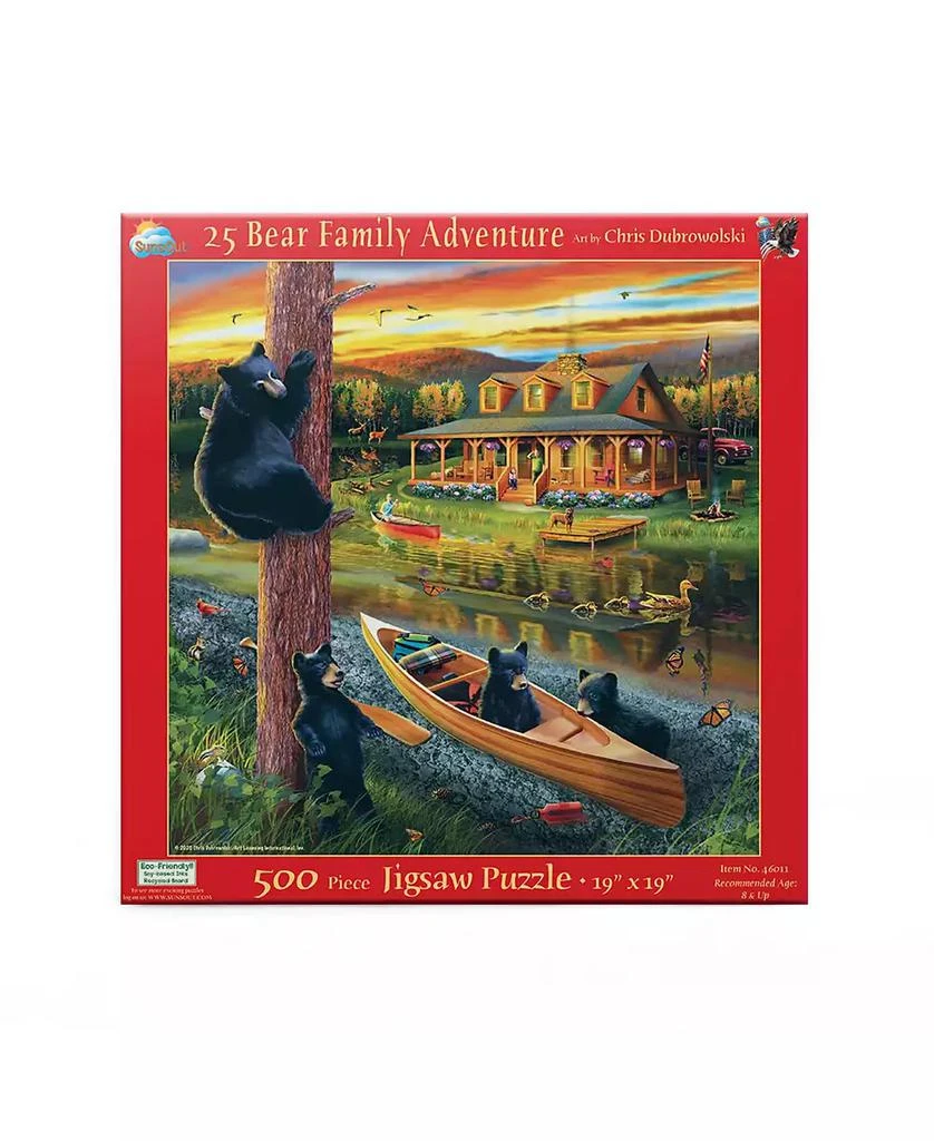 SunsOut 25 Bear Family Adventure 500 piece Jigsaw Puzzle for Adults 2