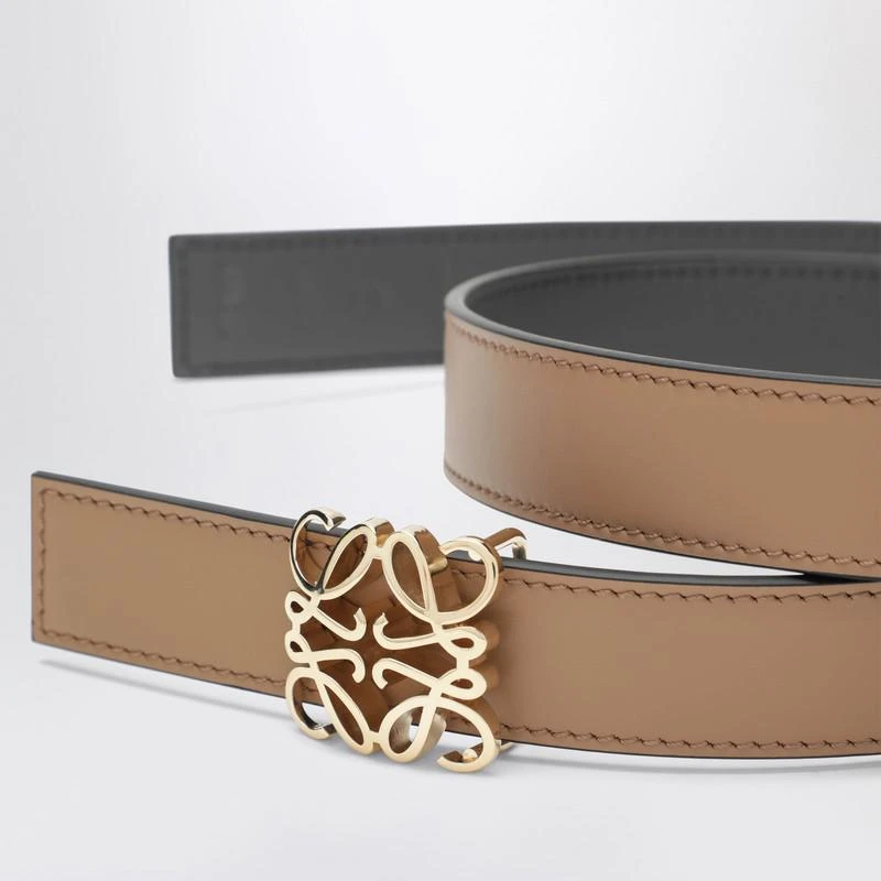 Loewe Reversible Anagram belt in beige/gray 3