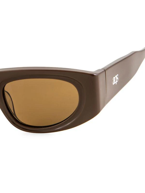 AQS Valentina 55MM Rectangle Sunglasses 3