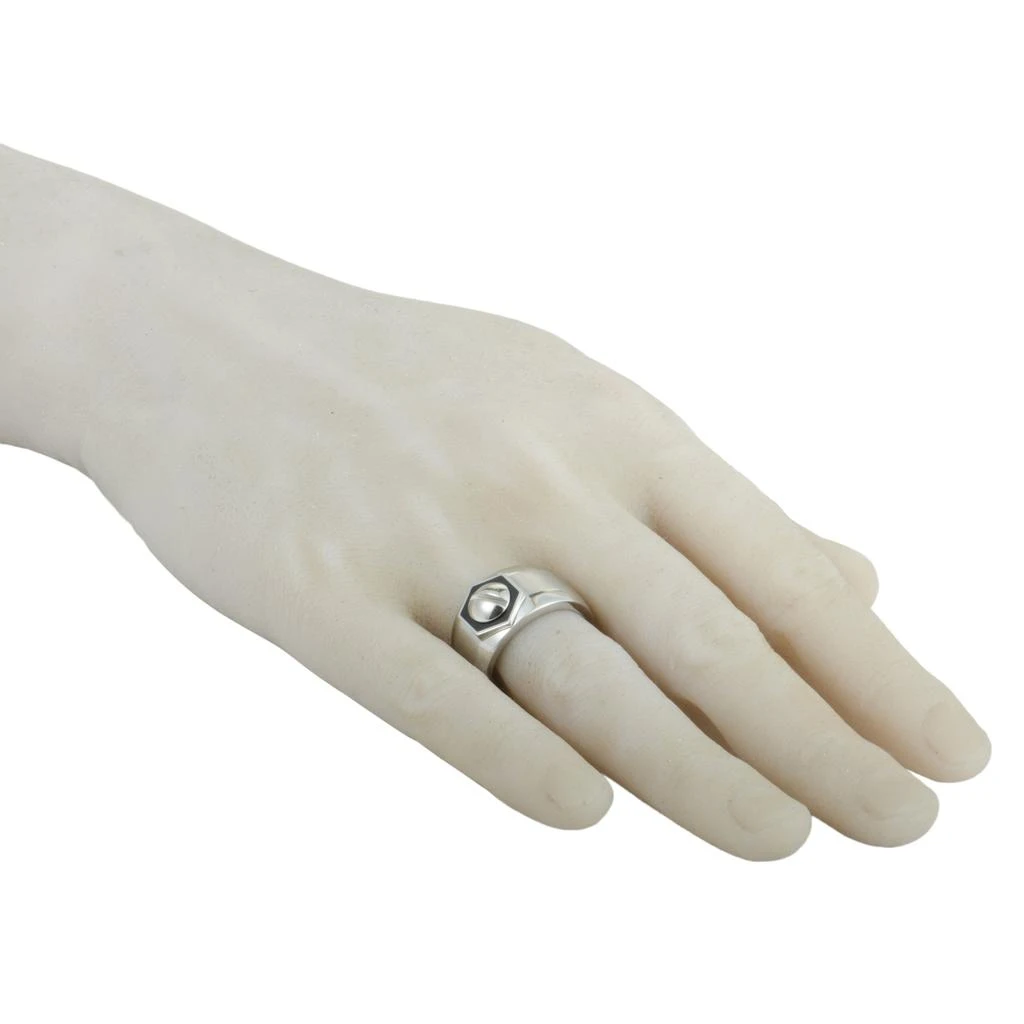 Charriol Rotonde Stainless Steel Black Epoxy Band Ring 4
