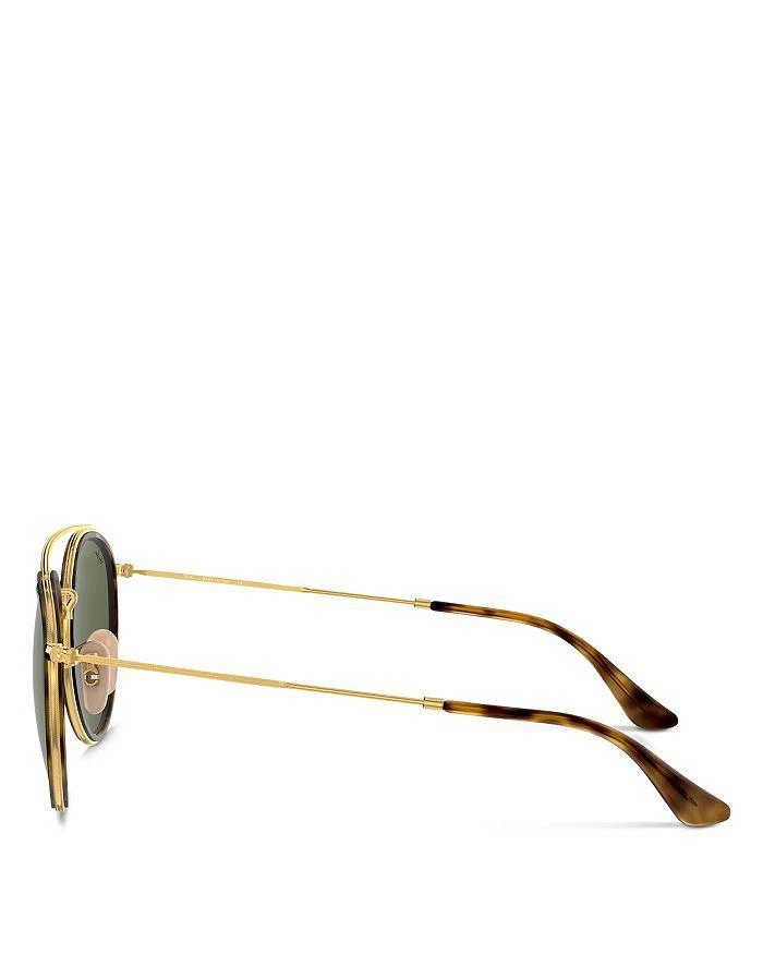Ray-Ban Icons Brow Bar Round Sunglasses, 51mm 4