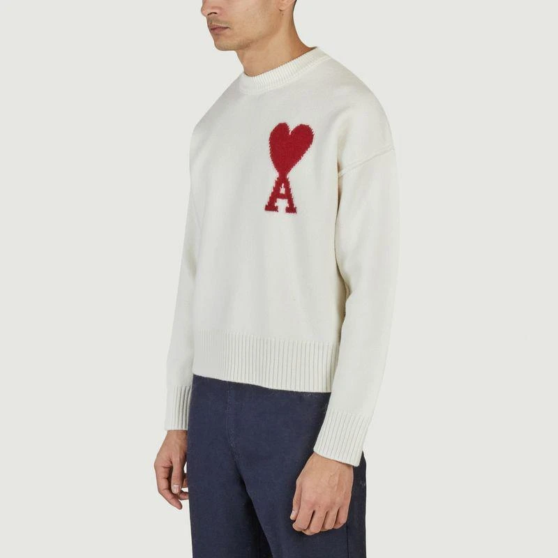 AMI Paris Pullover ADC  OFF-WHITE RED AMI PARIS 2