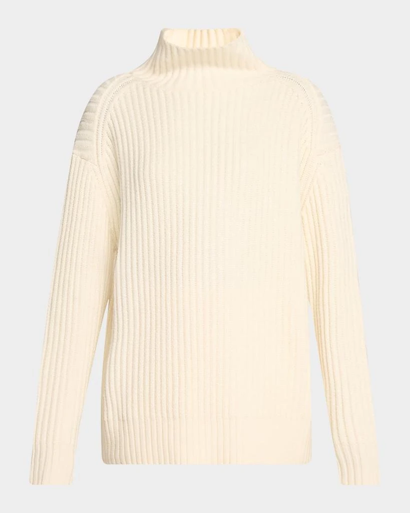 LELA ROSE Rhinestone Turtleneck Sweater 1