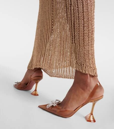 Amina Muaddi Rosie 95 PVC slingback pumps 7