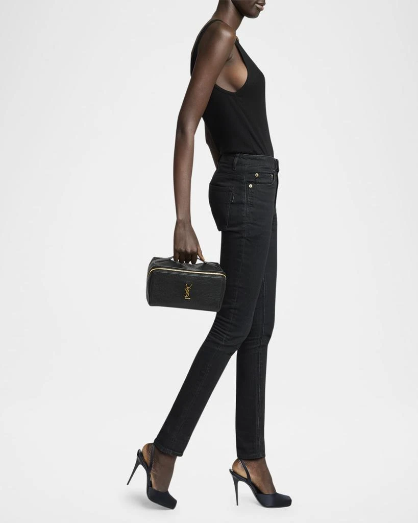 Yves Saint Laurent YSL Vanity Case in Grained Leather 3