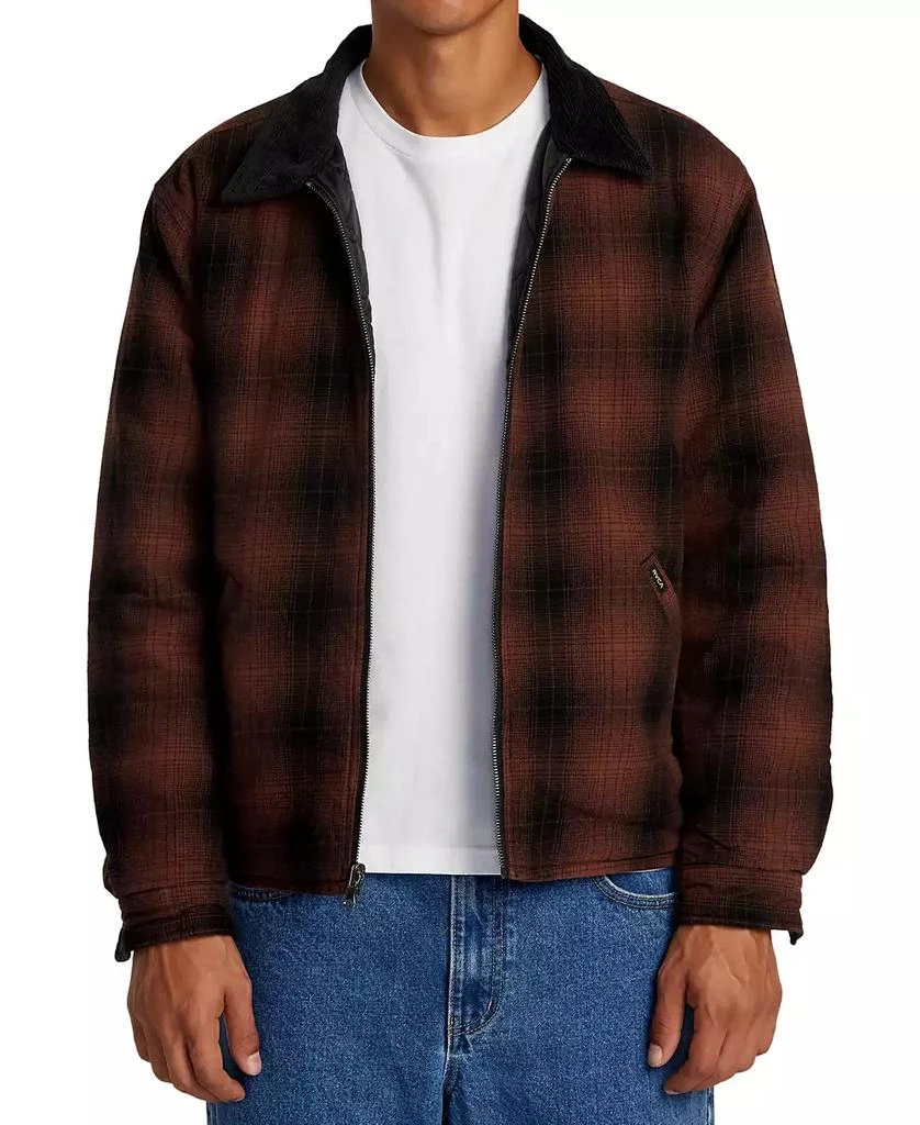 RVCA Men's Dayshift Reversible Flannel Long Sleeve Jacket 1