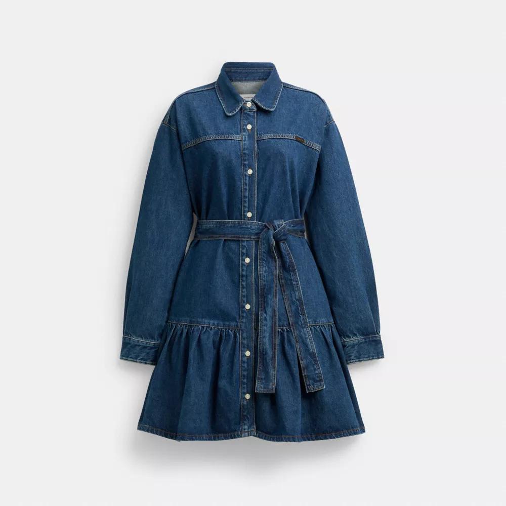 Fendi TWO-TONE DENIM JACKET WITH LOGO BUTTONS - Jackets