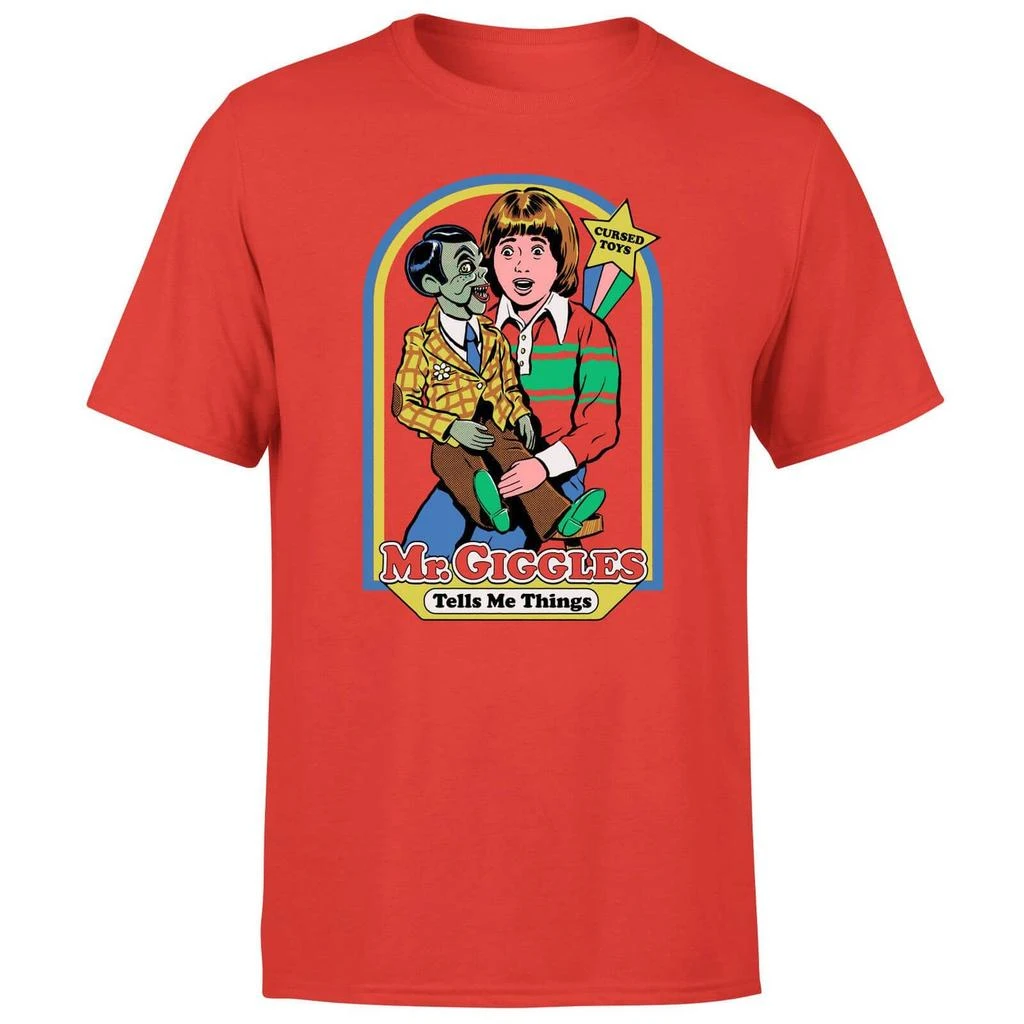 Steven Rhodes Steven Rhodes Mr. Giggles Unisex T-Shirt - Red 1