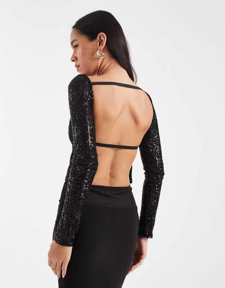 chinese dress ladies Dressself Sequin Long Sleeve Backless Beach Wedding Dress