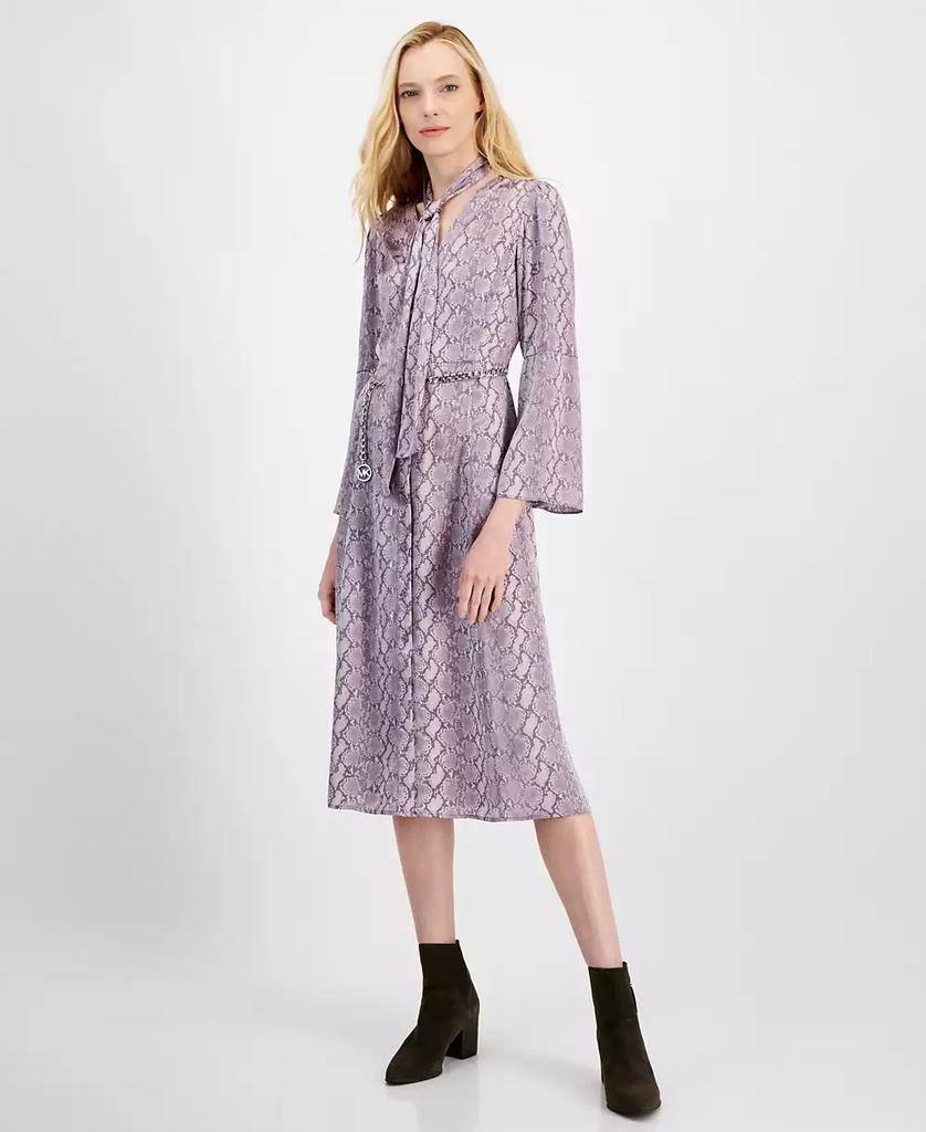 ワンピース Michael Kors Woman Dress Violet MF482PNF5C 530 Michael Kors Outlet: Dress woman - Violet | Michael Kors