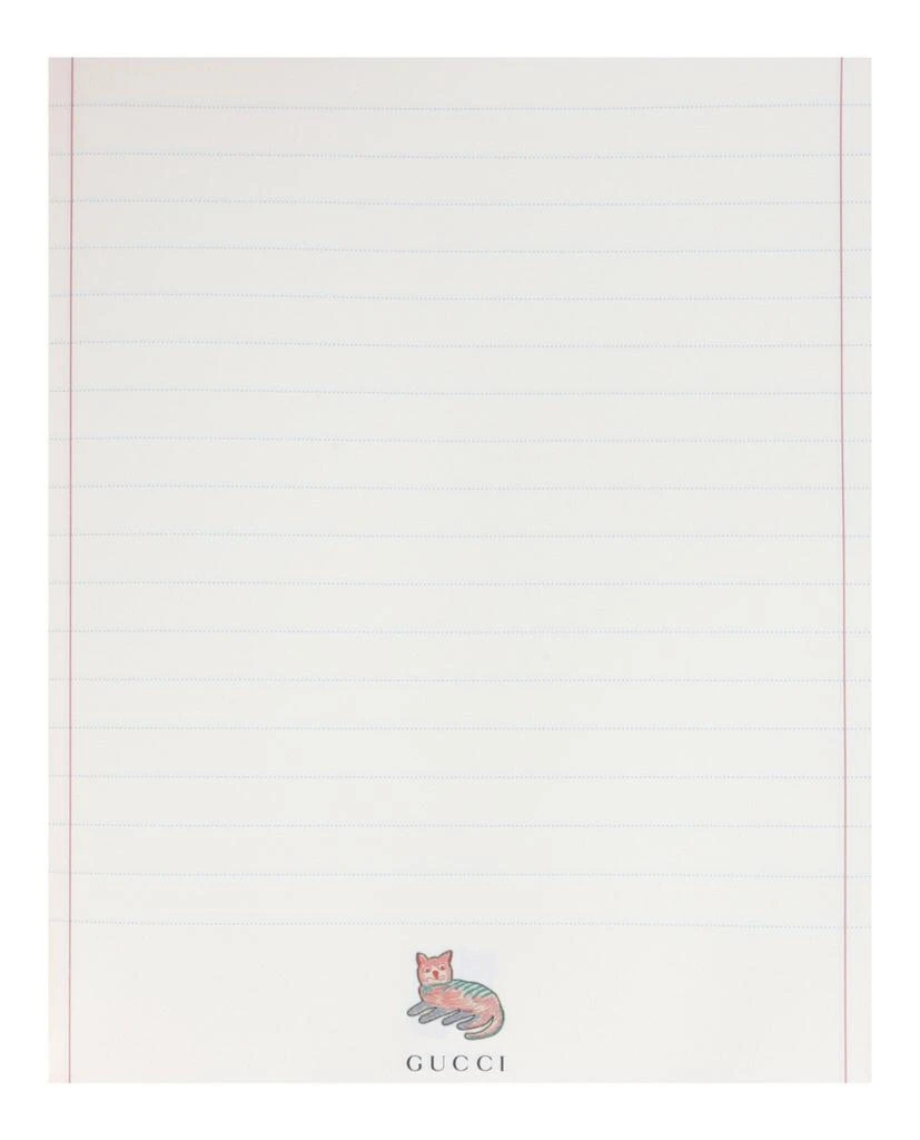 Gucci GG Supreme And Whimsy Derpy Cat Notebook 3