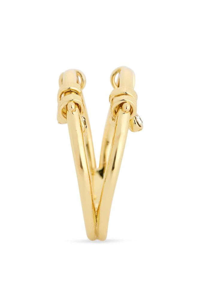 Covet Crystal Charm Double Band Ring 2