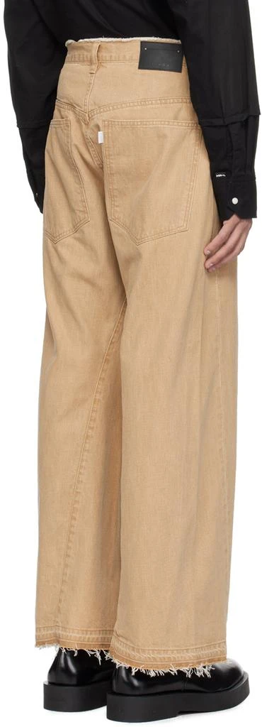 JieDa Beige 3D Jeans 3