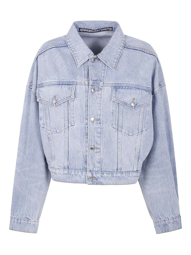Alexander Wang Alexander Wang Clip Trucker Jacket Clothing 1