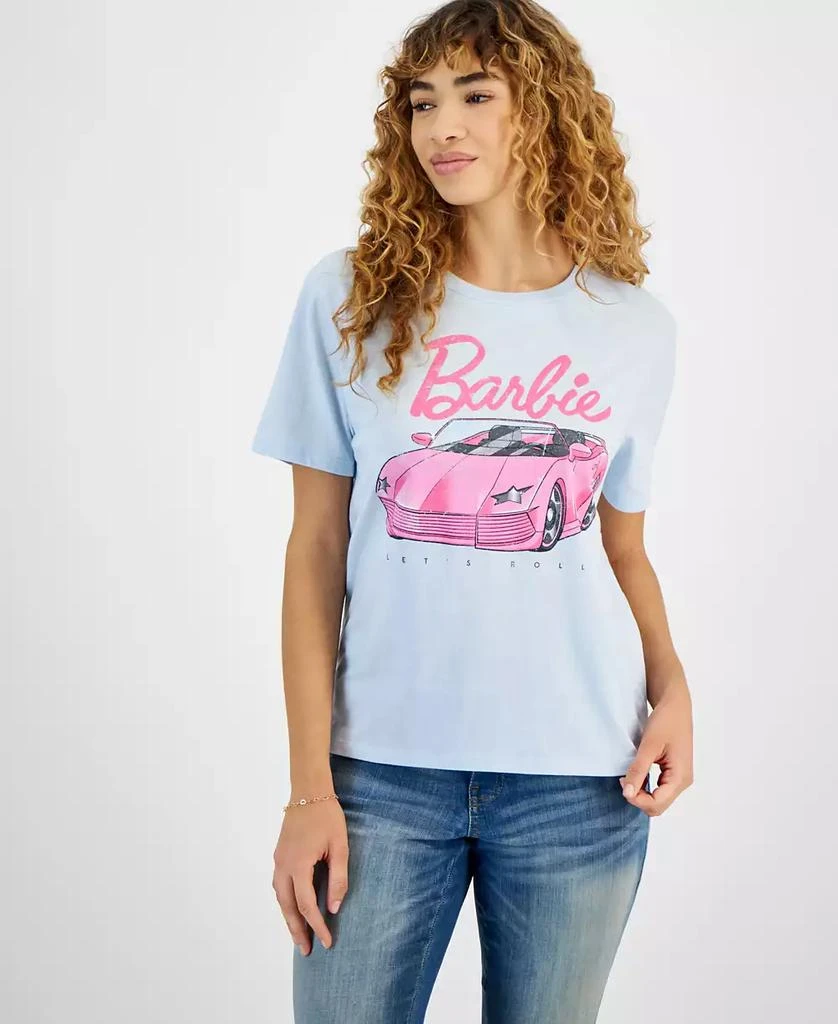 Love Tribe Juniors' Barbie Convertible Graphic-Print T-Shirt 1