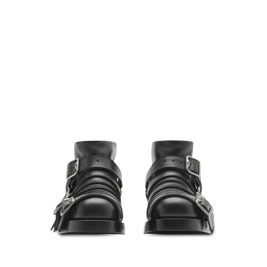 Burberry EKD Motif Multi-Strap Leather Boots 2