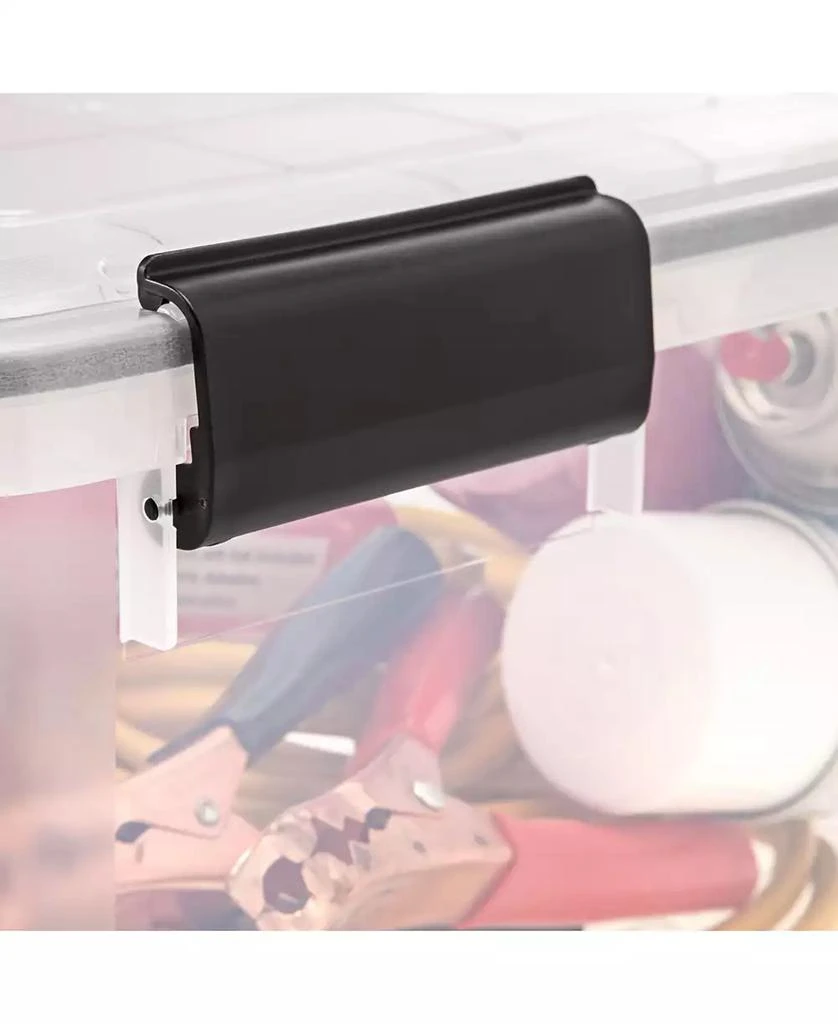 IRIS 19qt WEATHERPRO Airtight Plastic Storage Bin with Lid and Seal and Secure Latching Buckles 6