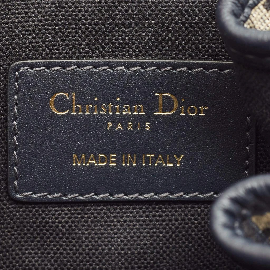 Dior Dior Blue/Beige Oblique Canvas and Leather Medium C'est Dior Bag 9
