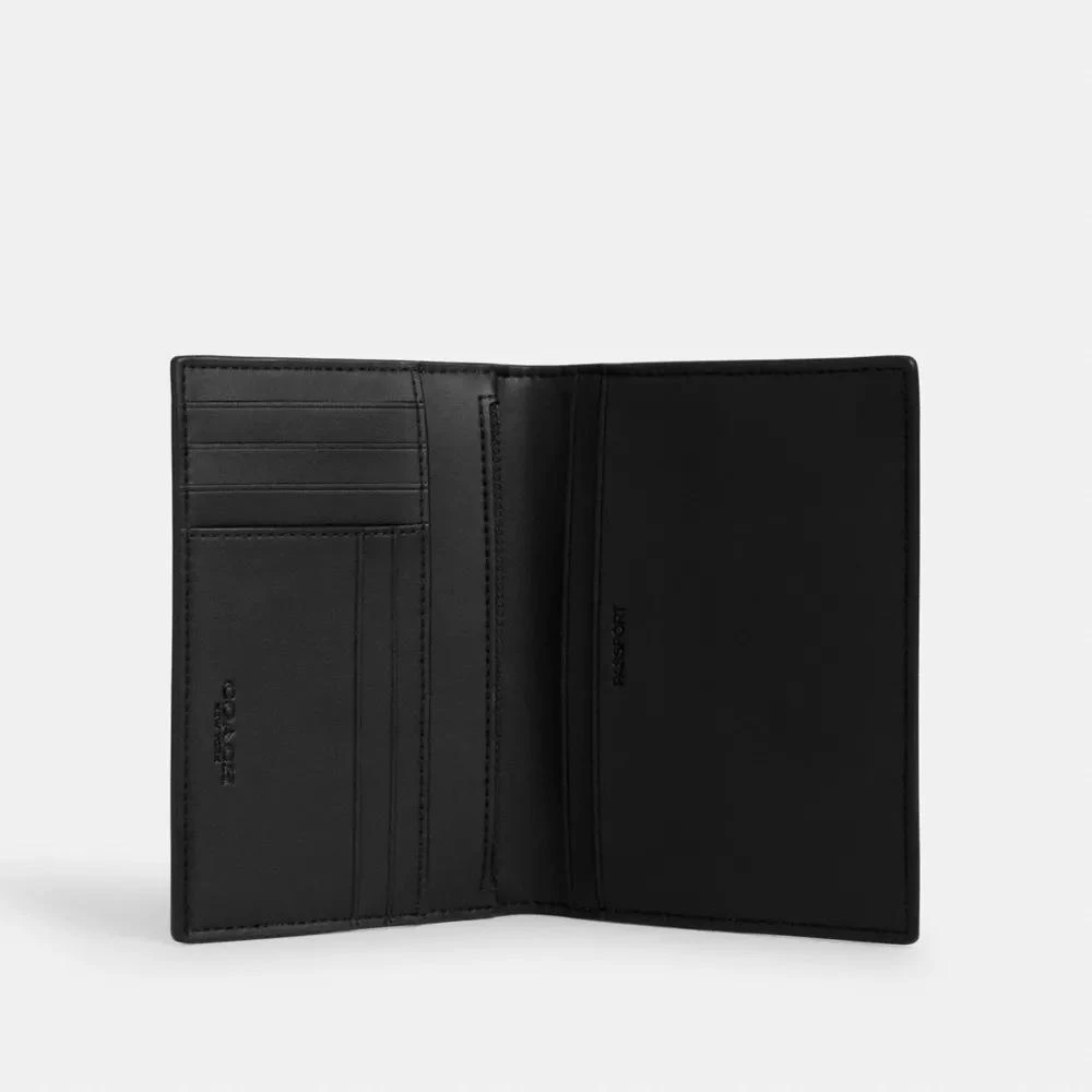 Coach Passport Card Case In Signature Canvas 2
