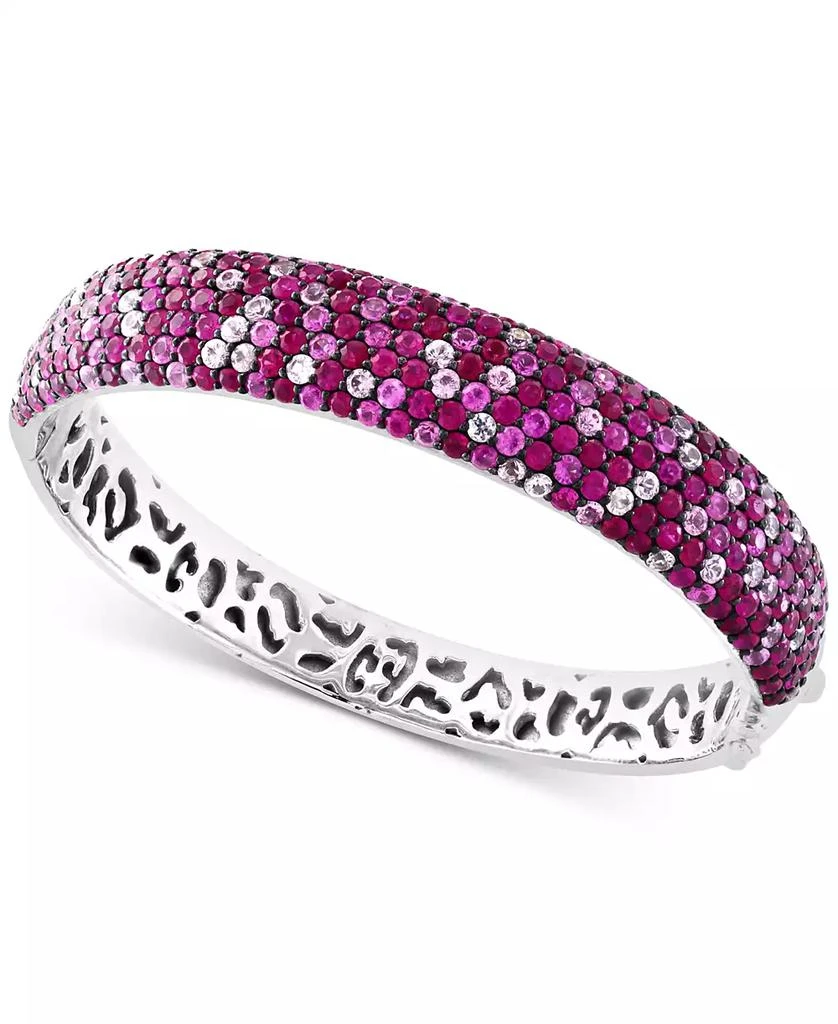 Effy Ruby (7-1/3 ct. t.w.) 
Pink Sapphire (7-1/3 ct. t.w.) Ombré Bangle Bracelet in Sterling Silver
