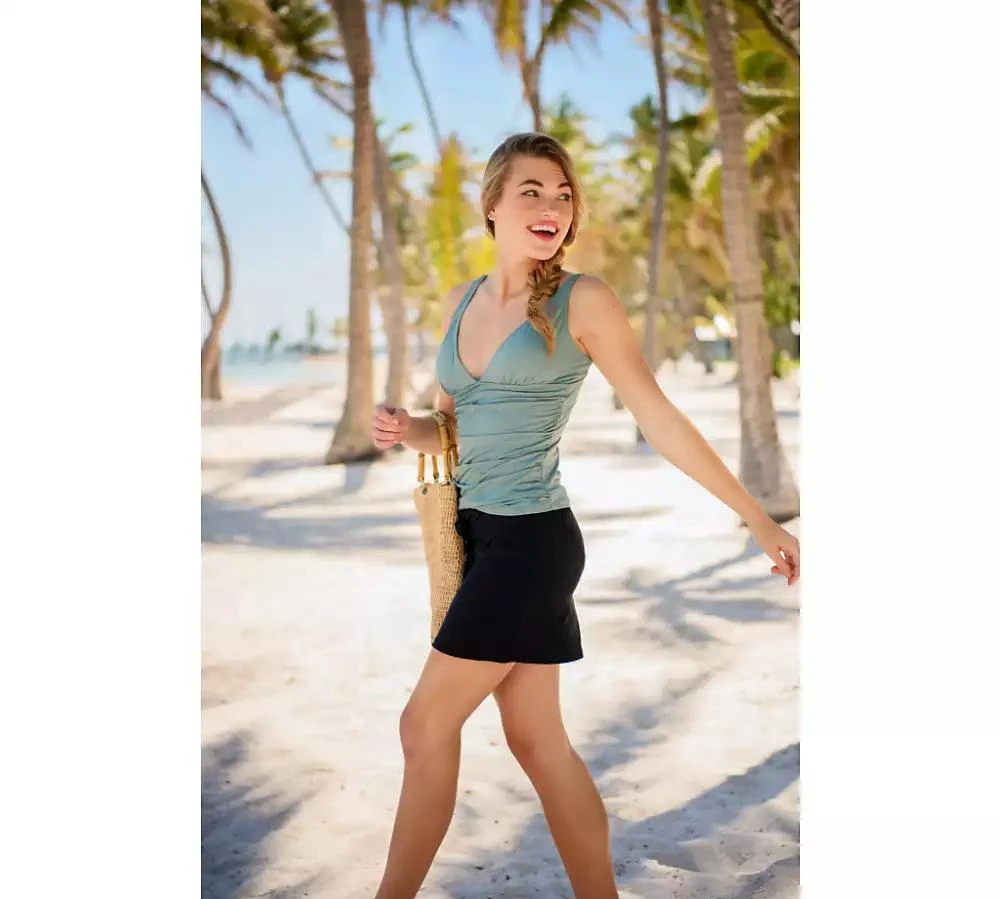 Snapper Rock Women's Black Swim Skirt 2