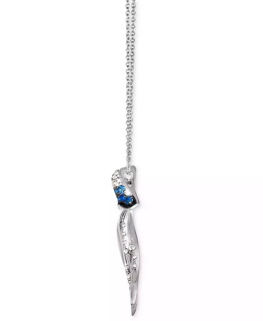 Le Vian Ombré® Multi-Gemstone (3/8 ct. t.w.) 
Nude Diamond (1/4 ct. t.w.) Jellyfish Pendant Necklace in 14k White Gold, 18" + 2" extender 2