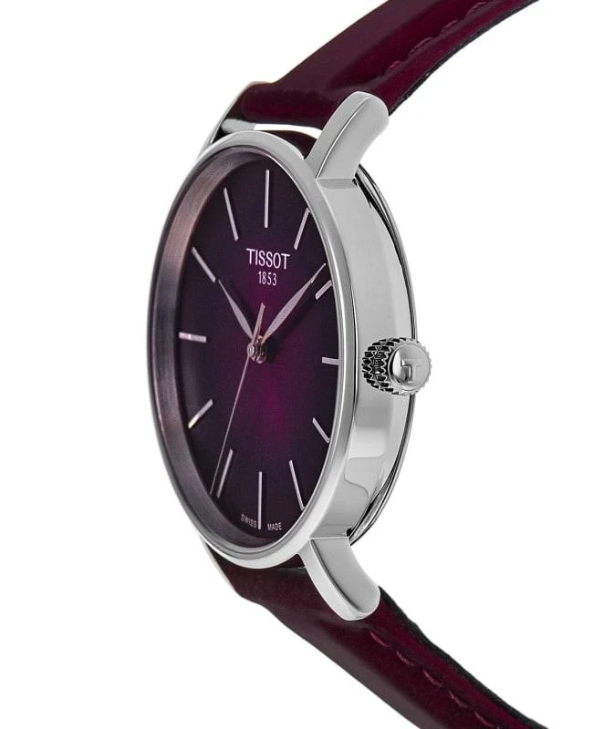 Tissot Tissot Everytime Burgundy Dial Leather Strap Women's Watch T143.210.17.331.00 3