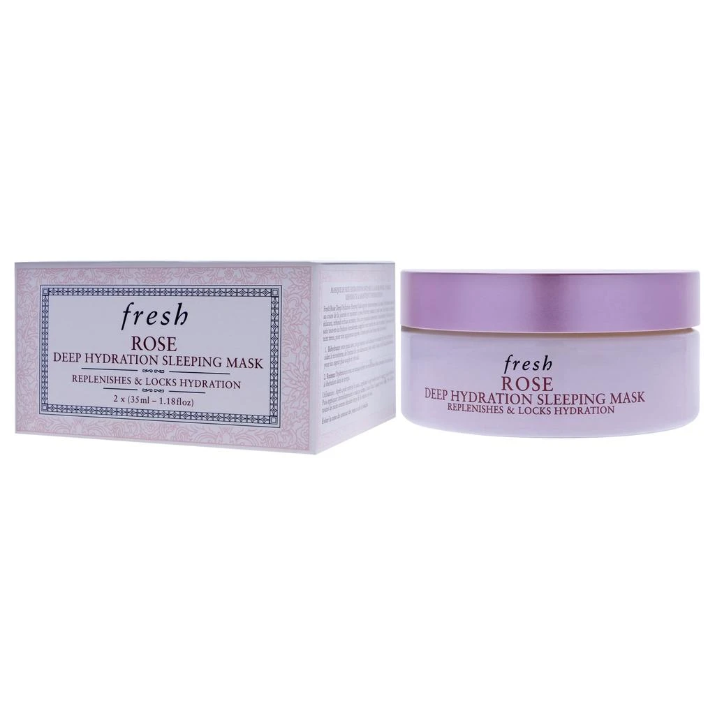 Fresh Rose Deep Hydration Sleeping Mask by  for Women - 2.36 oz Mask 4