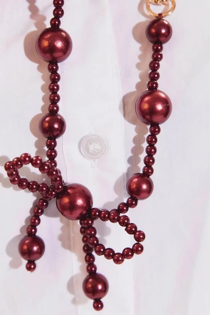 Cordée Cases Cordée Cases Burgundy Bow Phone Wristlet 5