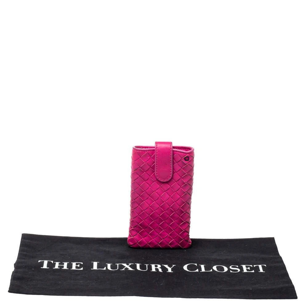 Bottega Veneta Bottega Veneta Fuchsia Intrecciato Nappa iPhone 5 Case 8