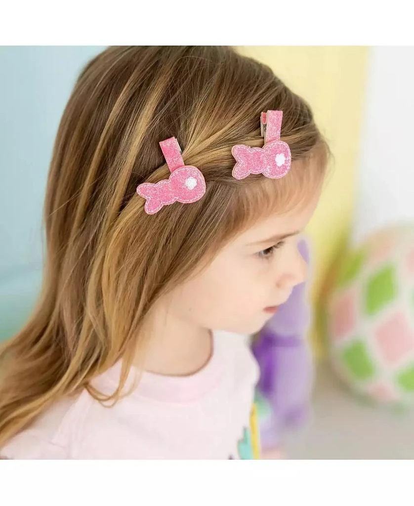 Sweet Wink Girls Pink Peeps Easter Clip Set 3