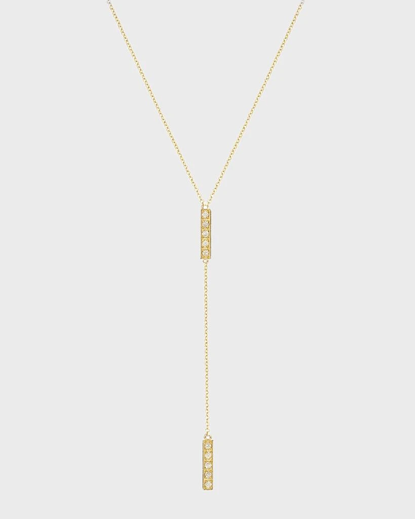 Jennifer Meyer Diamond Short Bar Lariat 1