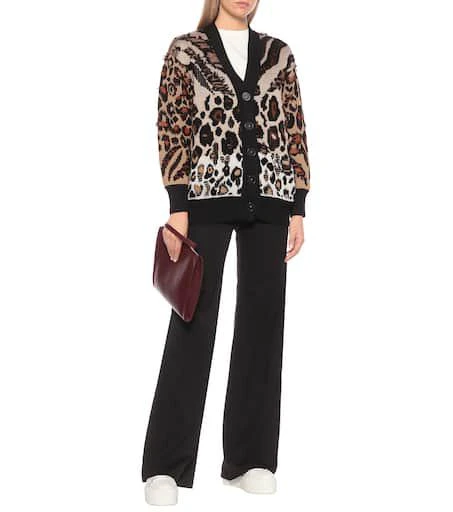 Stella McCartney Animal-jacquard cardigan 2