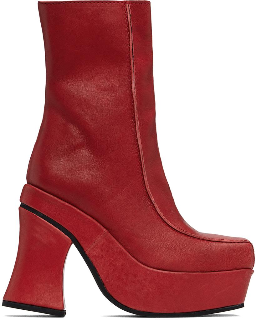 Eckhaus Latta Red Climax Boots