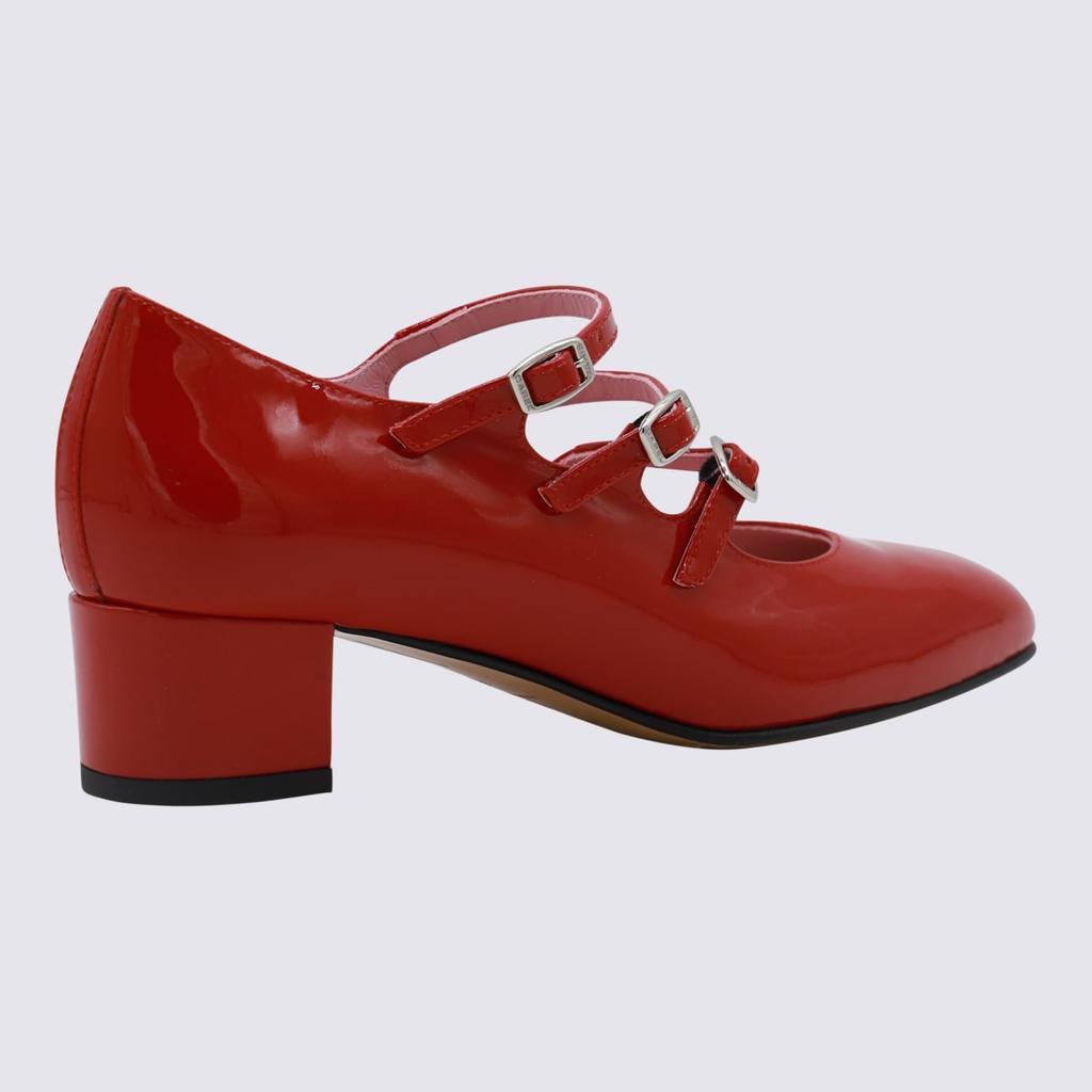 Carel Red Leather Pumps